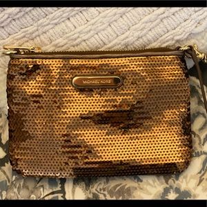 Michael Kors sequined wristlet